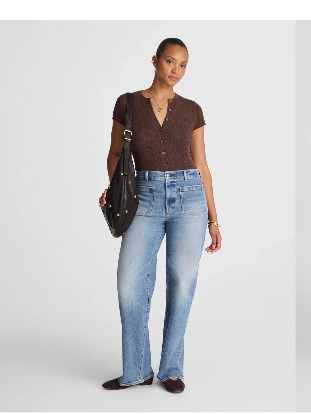 Madewell Emmett Wide-Leg Full Length Jean Women’s Size 28 NEW Atlin Wash
